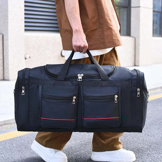 Large Capacity Handbag Multiple Pockets Outdoor Duffle Bag Luggage Gym Bags for Men Sports Fitness Bag Business Travel Package Good Vibrations