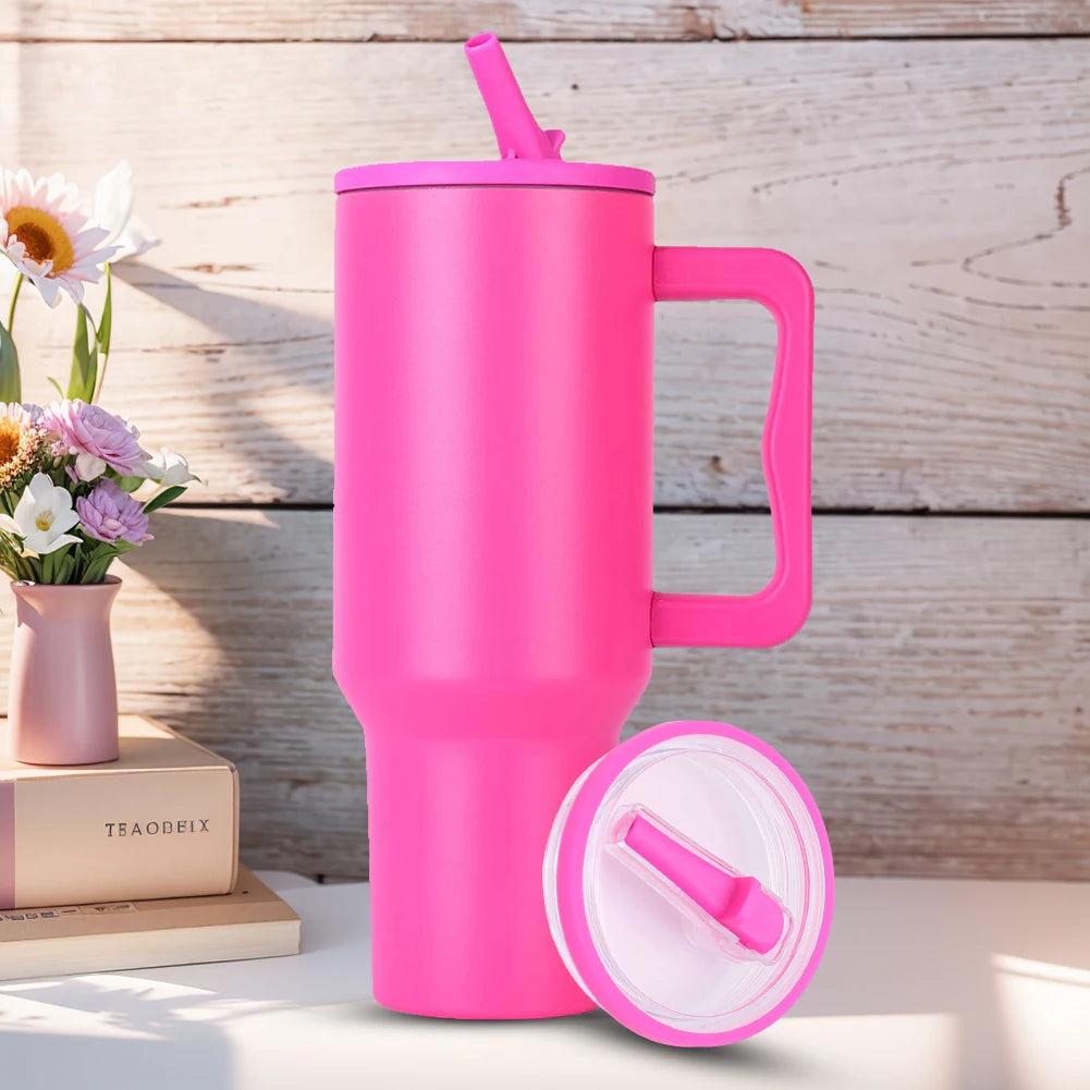 40Oz Tumbler Flip Straw Lid Replacement Spill Proof Resistant Tumbler Lid Reusable Spray Proof Tumbler Cover for stanley Cug Good Vibrations Adult Super Store