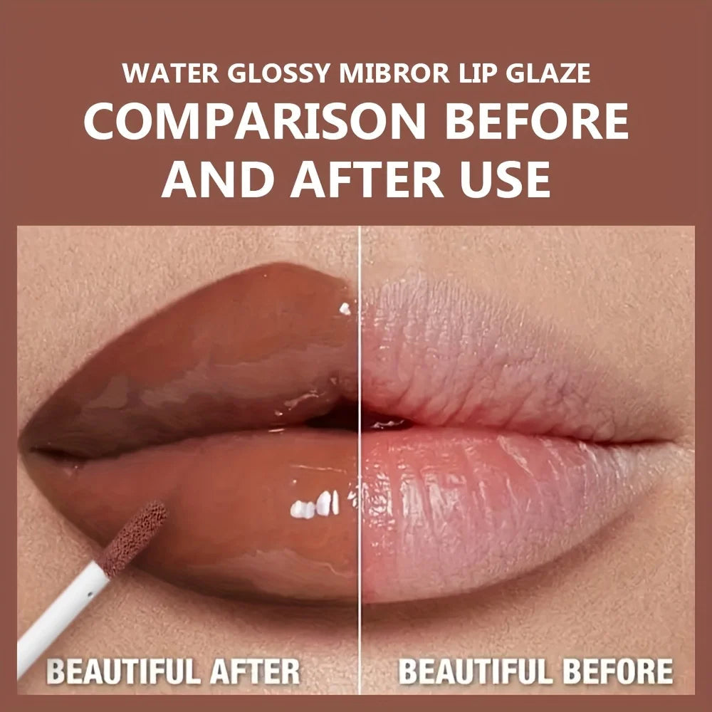 Silky Lip Gloss-Waterproof, Long-Lasting Moisturizing Liquid Lipstick with Mirror Finish, Non-Sticky, Full Shine, Fade-Resistant Good Vibrations