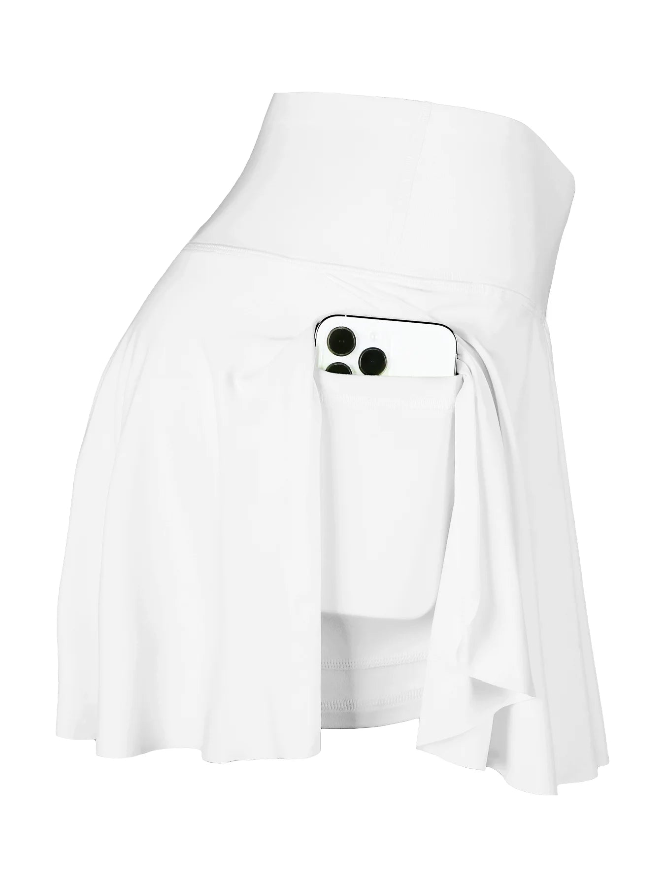 Women's Cross Waist Fake Two Pieces Sports Tennis Pockets Pant Skirt For Workout Fitness Badminton Yoga Fitness Running Marathon Good Vibrations