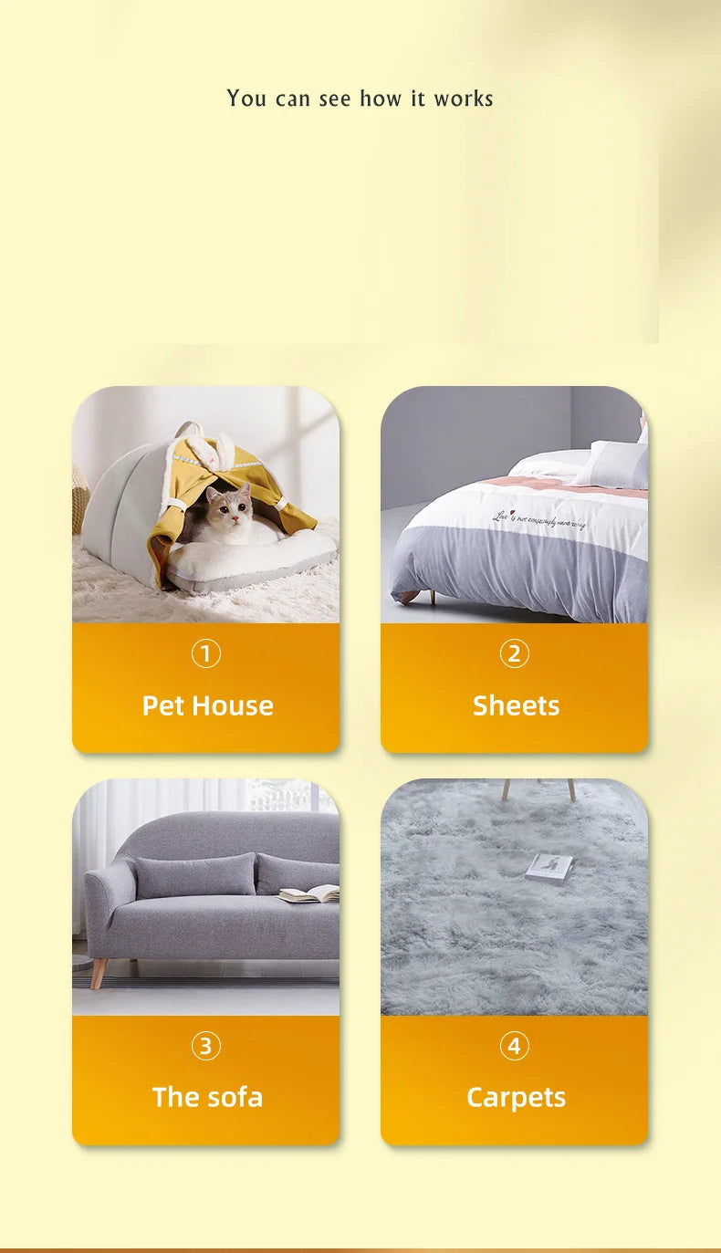 HOOPET Pet Hair Roller Remover Dog Convenient Cleaning for Cats Fur Clean Brush Base Home Furniture Sofa Clothes Cleaner Brush Good Vibrations Adult Super Store