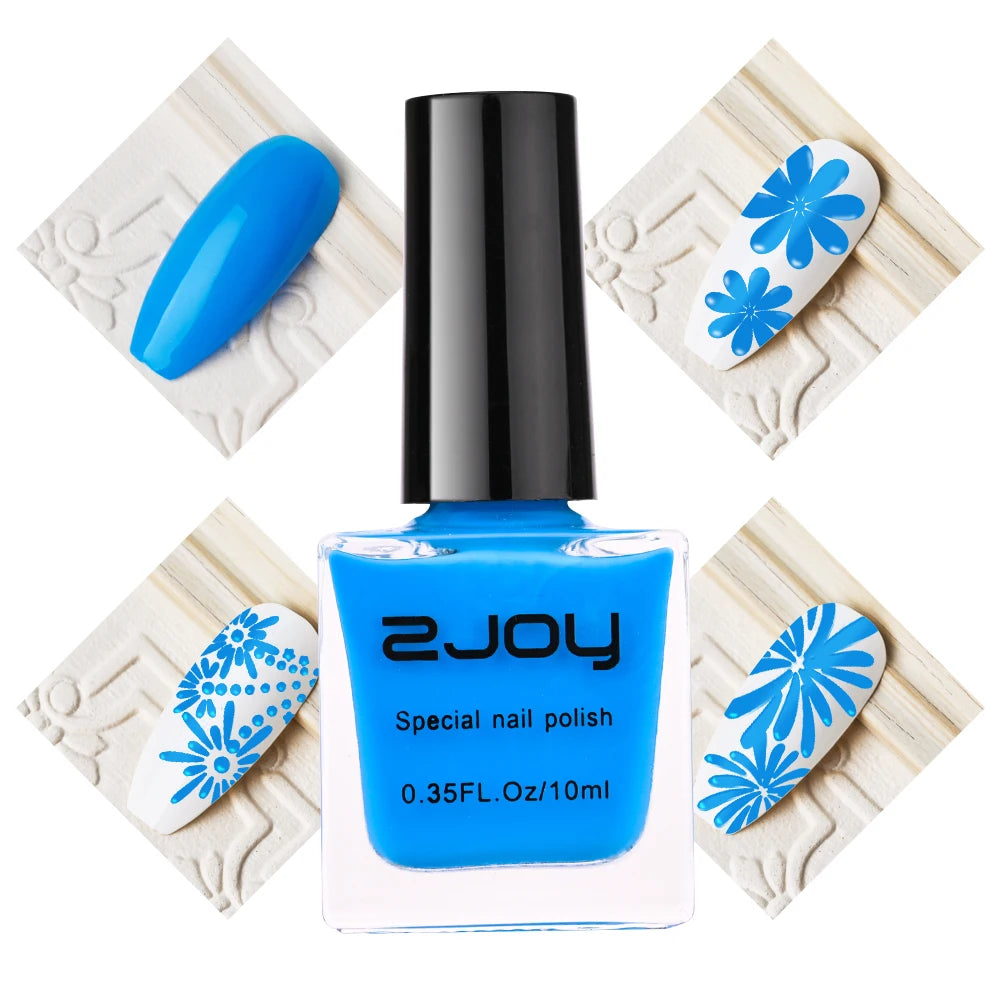 10ml Nail Stamping Polish Varnish Black White Colorful Nail Printing Lacquers for Stamping Plate 30 Colors Nail Stamping Polish Good Vibrations