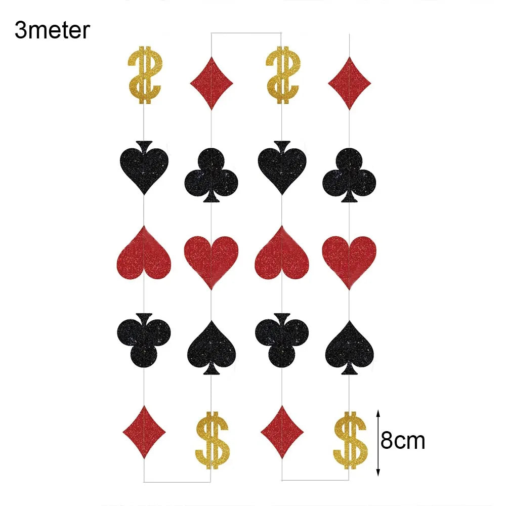 Casino Theme Party Decorations Las Vegas Hanging Poker Cube Dice Hanging Casino Party Ceiling for Casino Night Decor Supplies Good Vibrations