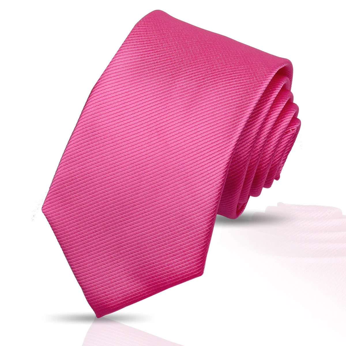 Ties For Men Solid Necktie Wedding Business Ties 7.5cm Slim Coffee Wine Classic Neckties Mens Business Gift Fashion Gravats Good Vibrations