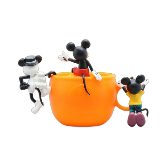 Disney Kawaii Mickey Mouse Doll Anime Figurine Cute PVC Action Fiugre Collection Ornament Children Xmas Gifts Table Ornaments Good Vibrations
