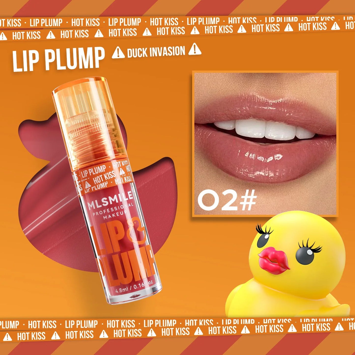 Mirror Like Lip Gloss Plumping Oil Transparent Hydrating Glaze Cute Duck Design Pouty Lips Liquid Stick Shiny Finish Good Vibrations