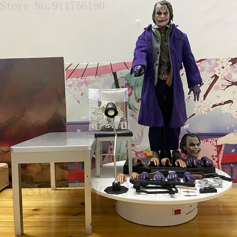 HC Hot Toys Joker Figure The Comedian Play Arts The Dark Knight  1/6 Articulated Joints Collectible Toy 30CM Good Vibrations