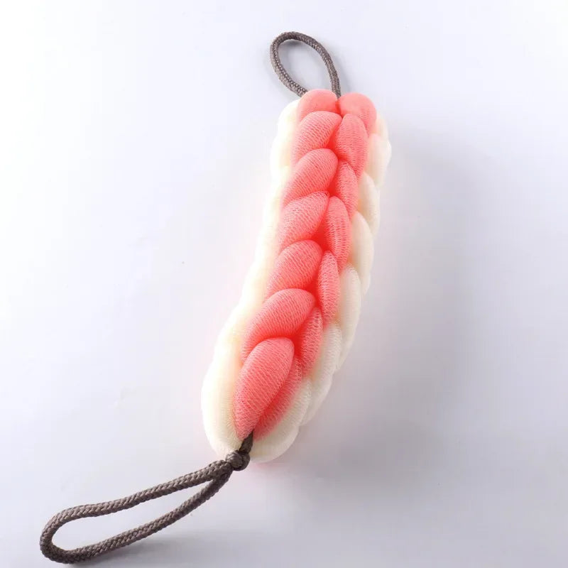 Adult Backrub Bathing Tool Scrub Strap Shower Washcloth Bast Wisp Flower Mesh Push Up Bubble Massage Brush Bath Clean Tools Good Vibrations