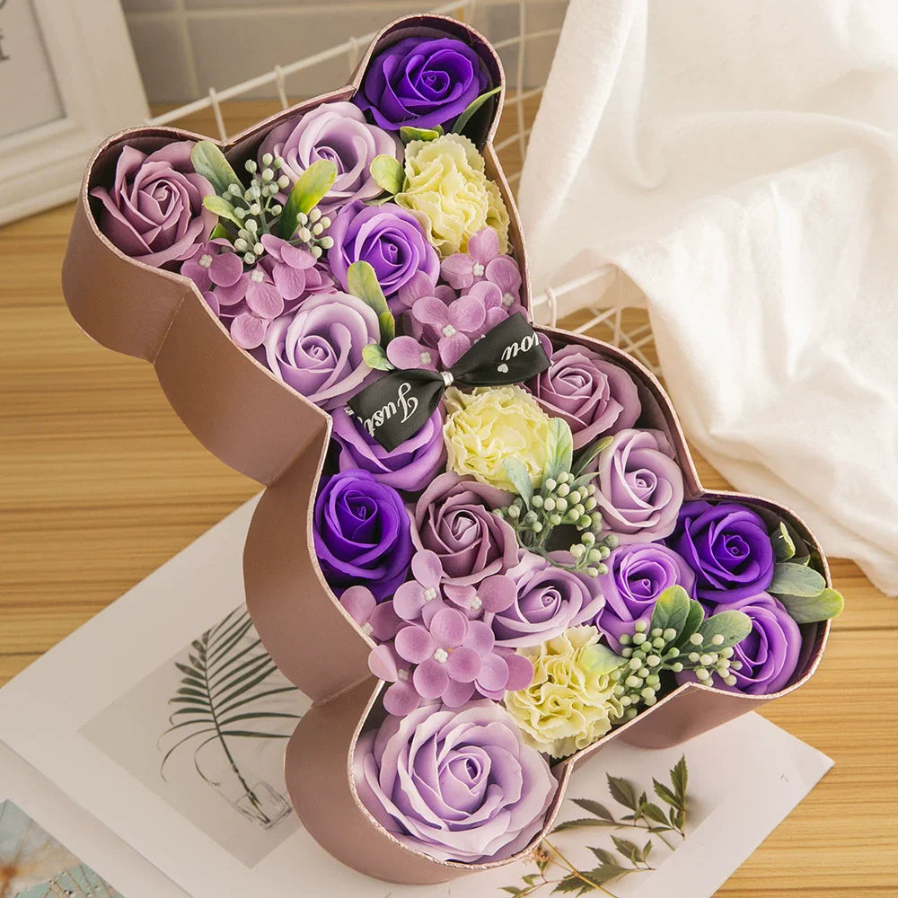 Mother's Day Rose Gift Box Soap Flower Gift Set Valentine Roses Boutique Package Gifts For Wife Wedding Supplies Wedding Good Vibrations Adult Super Store