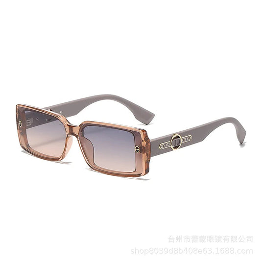 Designer Small Frame Luxury Hip Hop Sunglasses Trendy High Quality Premium Fashion Statement Minimalist Style Sunglasses Good Vibrations