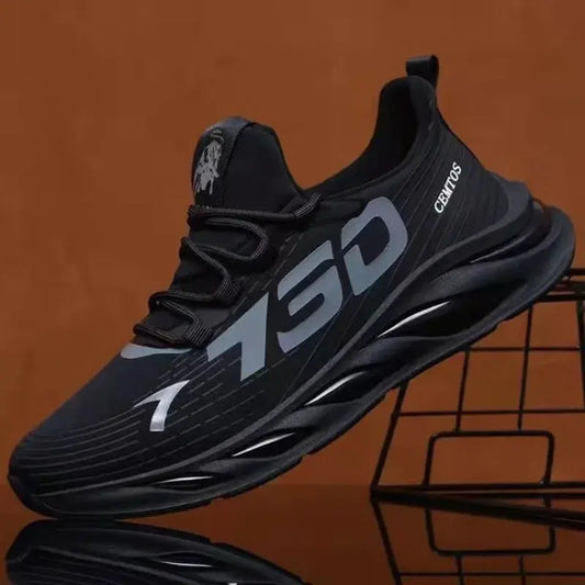 2025 Men's Sports and Leisure Shoes Training Tennis Shoes Casual Casual Shoes Fashionable and Versatile Sports Shoes Breathable Good Vibrations