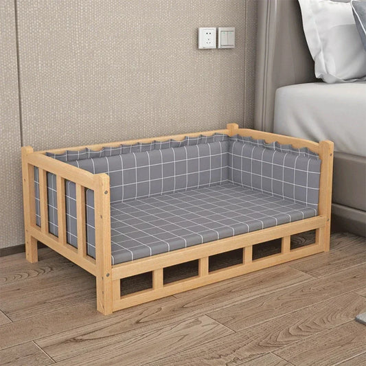 Simplicity Wooden Dog Bed Can Be Used As Bedside Table Dog Kennel Four Season Universal Environment protection Practical Pet Bed Good Vibrations