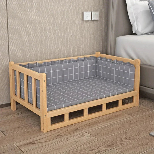 Simplicity Wooden Dog Bed Can Be Used As Bedside Table Dog Kennel Four Season Universal Environment protection Practical Pet Bed Good Vibrations