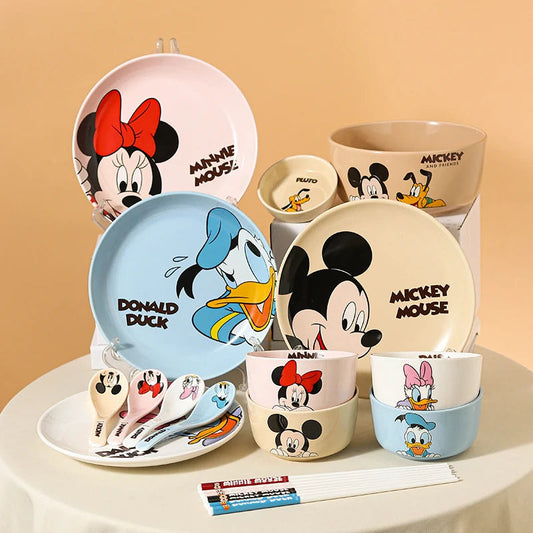 Mickey Minnie Ceramic Tableware Gift Couple Children's Home Cute High-Pretty Tableware Spoon Good Vibrations