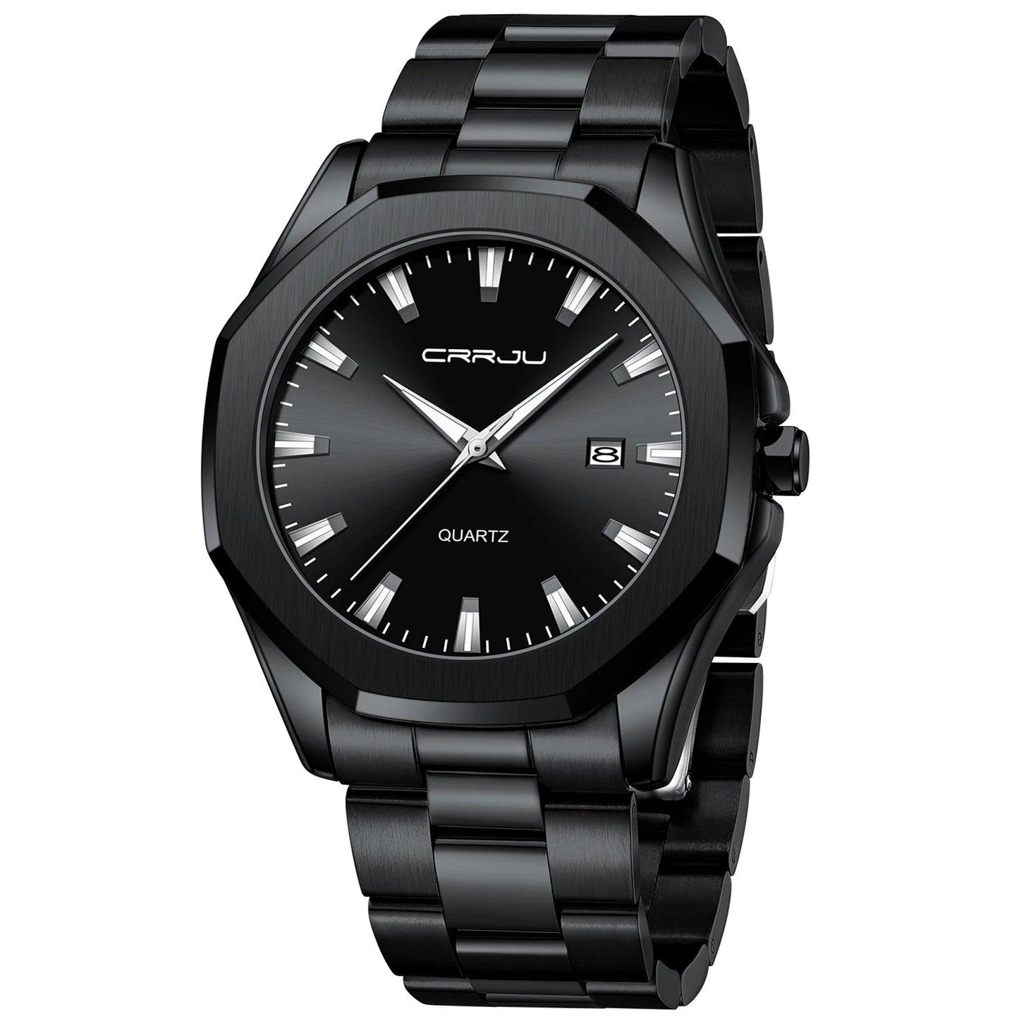 Watches for Men Classic with Date Business Dress Luxury Waterproof Luminous Mens Wrist Watch Analog Stainless Steel Men Watch Good Vibrations