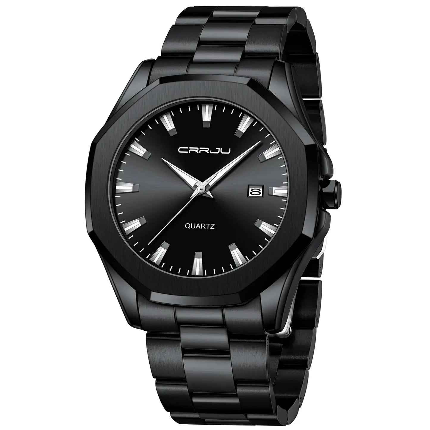Watches for Men Classic with Date Business Dress Luxury Waterproof Luminous Mens Wrist Watch Analog Stainless Steel Men Watch Good Vibrations
