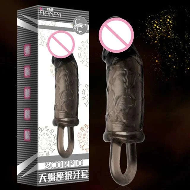 Particles Condoms Reusable Sex Toys High Sensitivity Sleeves