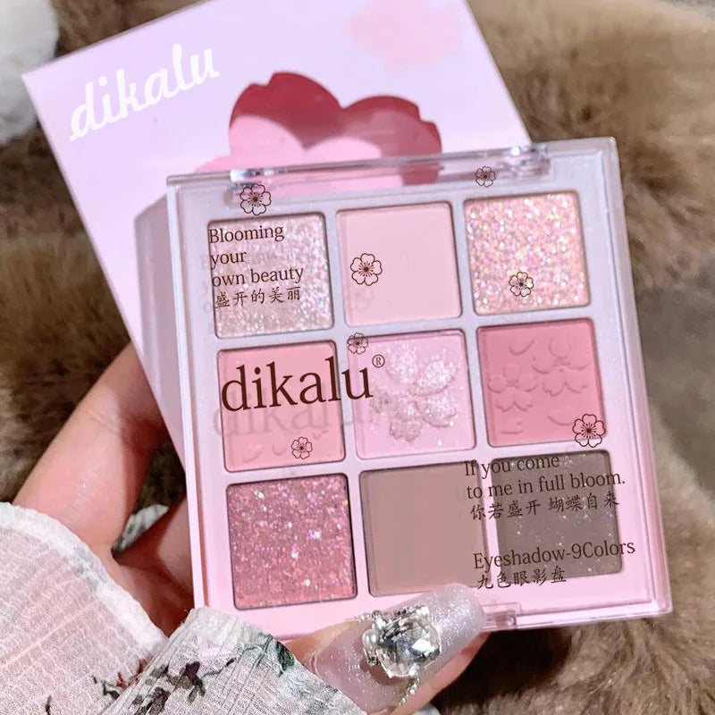 18 Colors Color Blocking Eyeshadow Palette Korean Makeup Summer Ice Cream Color Eyeshadow Pink  Purple Makeup Palette Cosmetics Good Vibrations