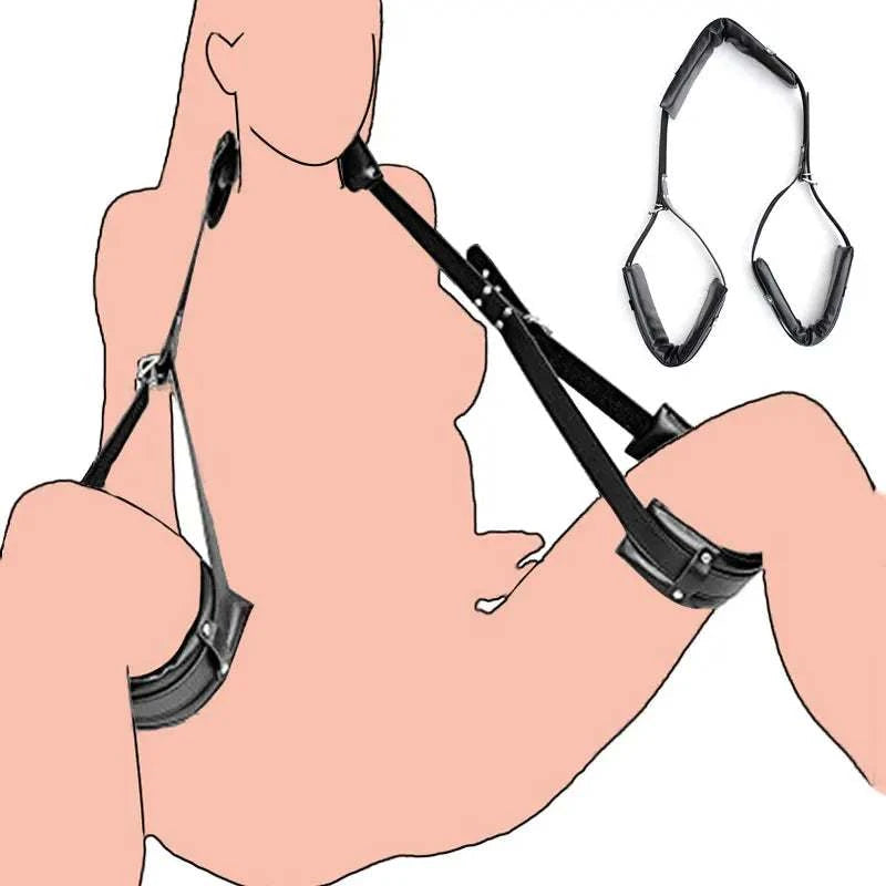Sex Toys For Couples Flirting Adjustable Erotic Handcuffs Neck Ankle Bondage Harness Open BDSM Adult Games Restraints Chastity GOOD Vibrations