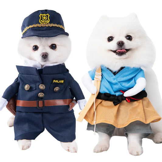 Halloween Dog Clothes Funny Pet Costume Small Dog Jacket Creative Outfit for Teddy Cats Costume Dog Clothes for Small Dogs Good Vibrations