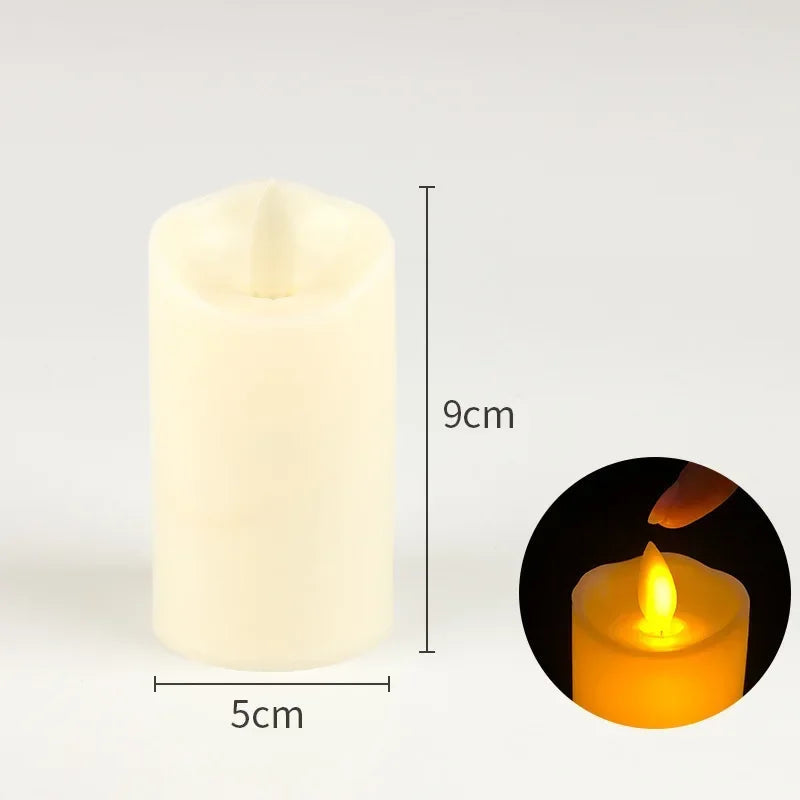 10PCS LED Candles Flameless Flickering Light Flameless Candle Battery Powered for Christmas Wedding Decor Birthday Party Supplie Good Vibrations