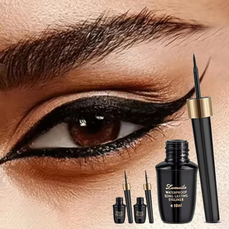 Long-lasting hard-tipped gel eye ultra-fine waterproof black liquid eyeliner pen Good Vibrations