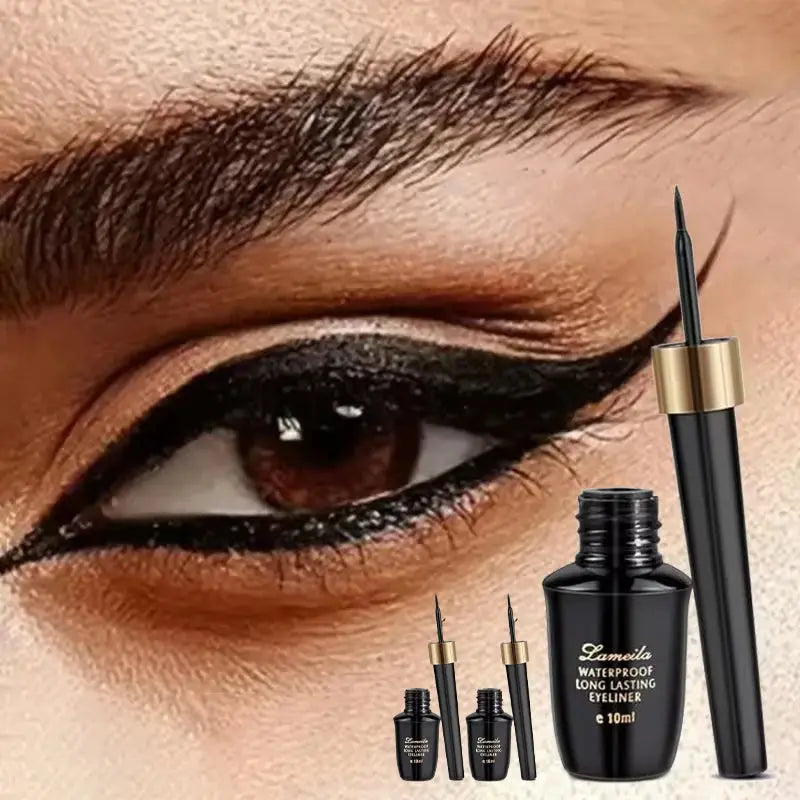 Long-lasting hard-tipped gel eye ultra-fine waterproof black liquid eyeliner pen Good Vibrations