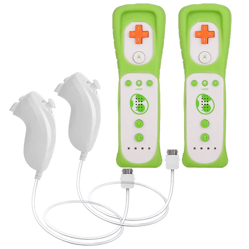 1 Set/2 Set Remote Controller with Nunchuck Controller for Wii Games Control for Wii Console Wireless Gamepad with Motion Plus Good Vibrations