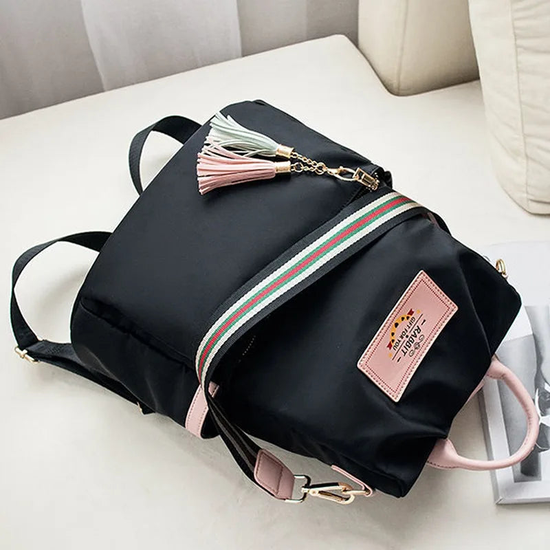 New High Quality Women's Shoulder Bag Large Capacity Oxford Cloth Bags Ladies Backpack Woman Color Tote Women Shoulder Backpacks Good Vibrations Adult Super Store