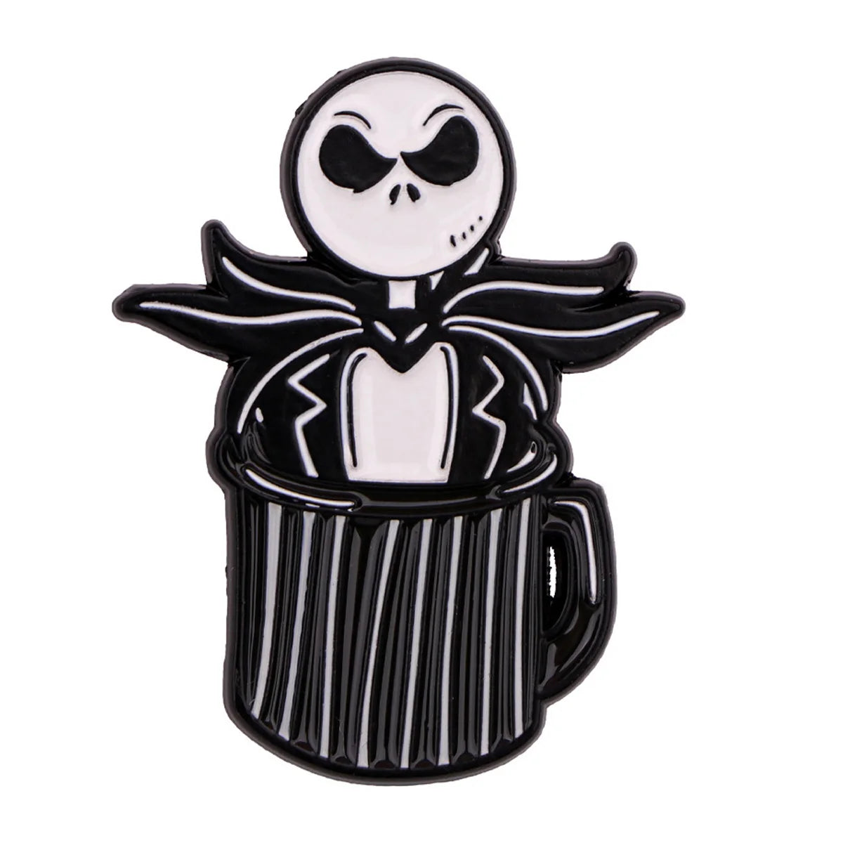 Halloween Skeleton Enamel Pin Horror Badges on Backpack Women Brooches Lapel Pin Movie Jewelry Cosplay Accessories Birthday Gift Good Vibrations