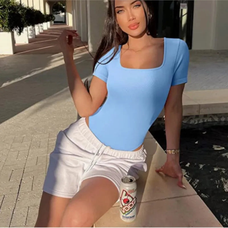 Women Slimming Square Neck Full Body Shaper Bodysuits Waist Trainer Butt Lifter Panties Tummy Control Lingerie Yoga Shapewear Good Vibrations