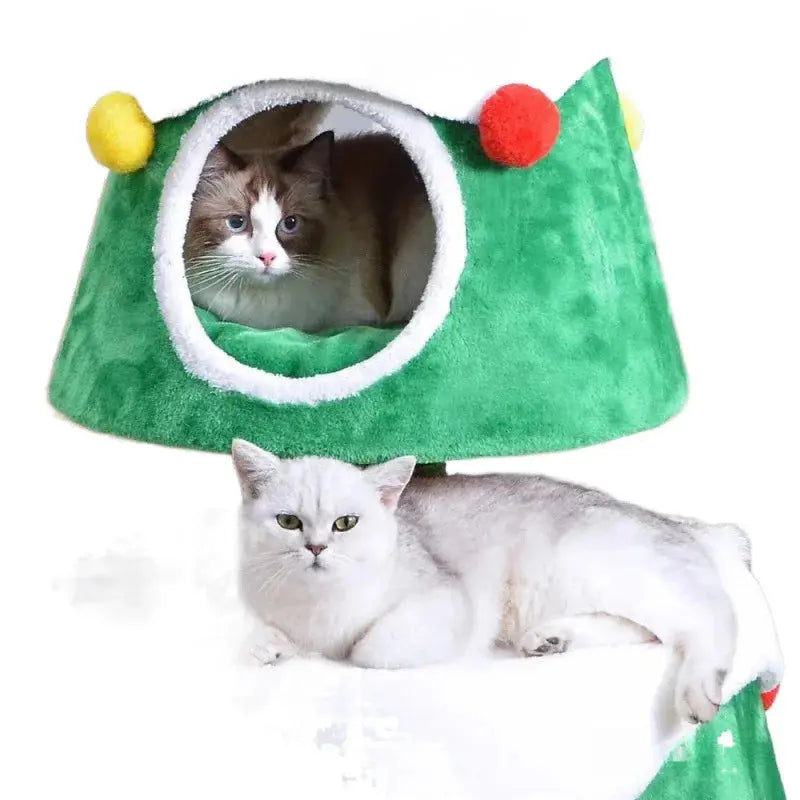 Christmas tree cat litter cat climbing frame cat tree sisal cat scratching column cat Good Vibrations