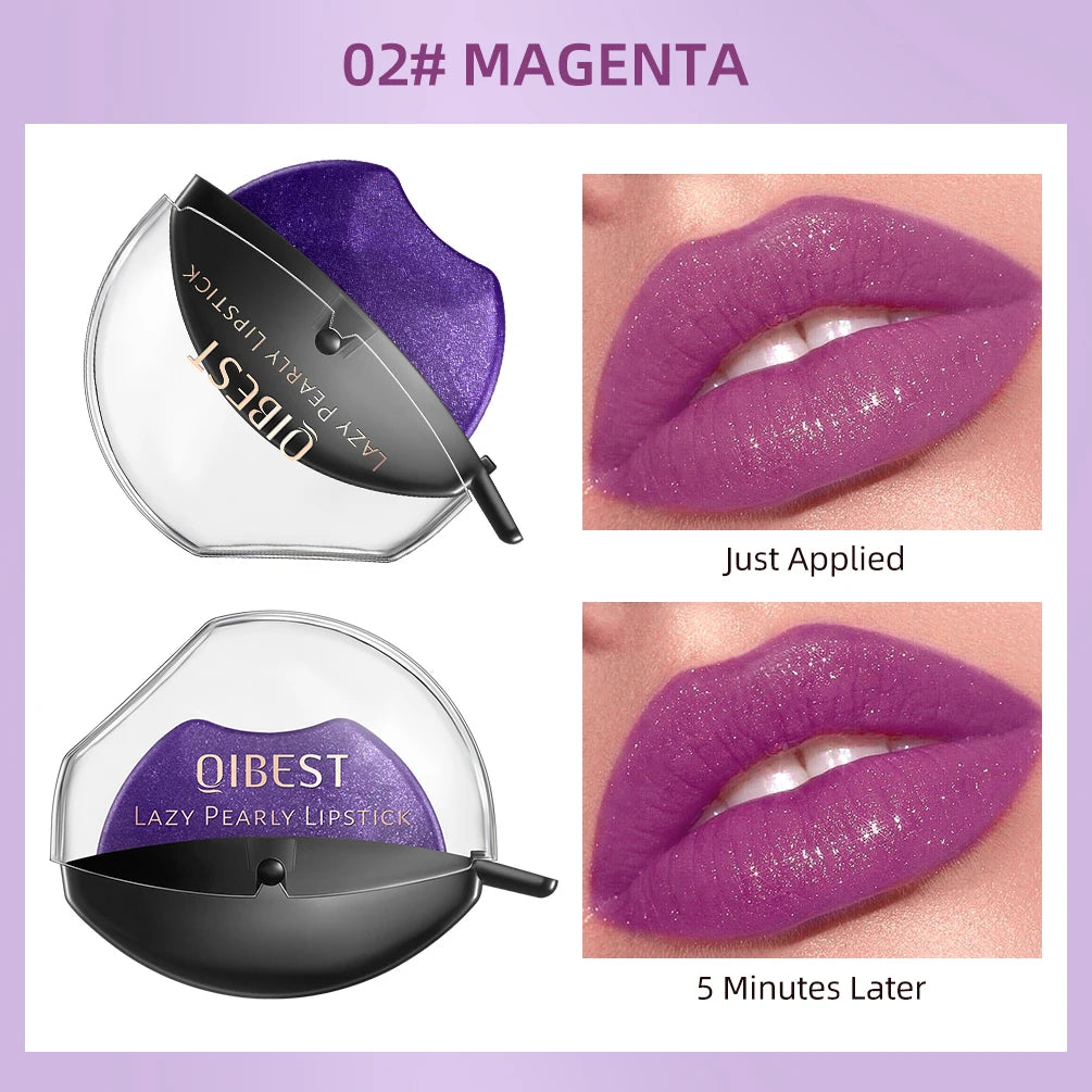 Lip-shaped lipstick seal Sip into makeup lazy blush lipstick Matte makeup effect Moisturizing lip gloss Waterproof non-stick cup Good Vibrations