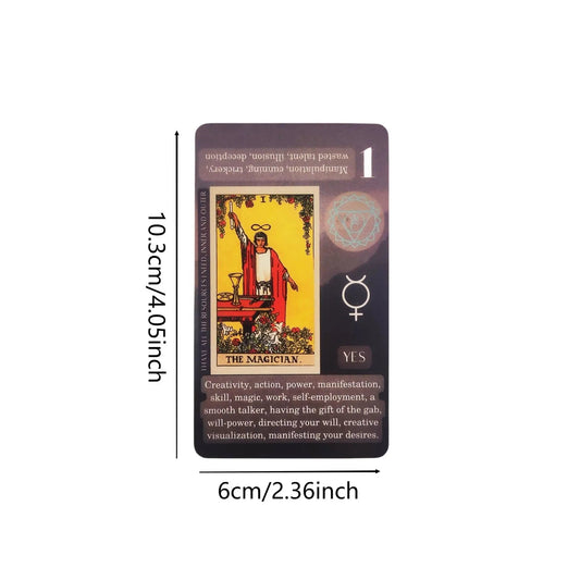 Learning Tarot With Meaning On It Decks 10.3x6cm High Quality 78pcs Cards Divination Board Games Party Entertainment Games Good Vibrations