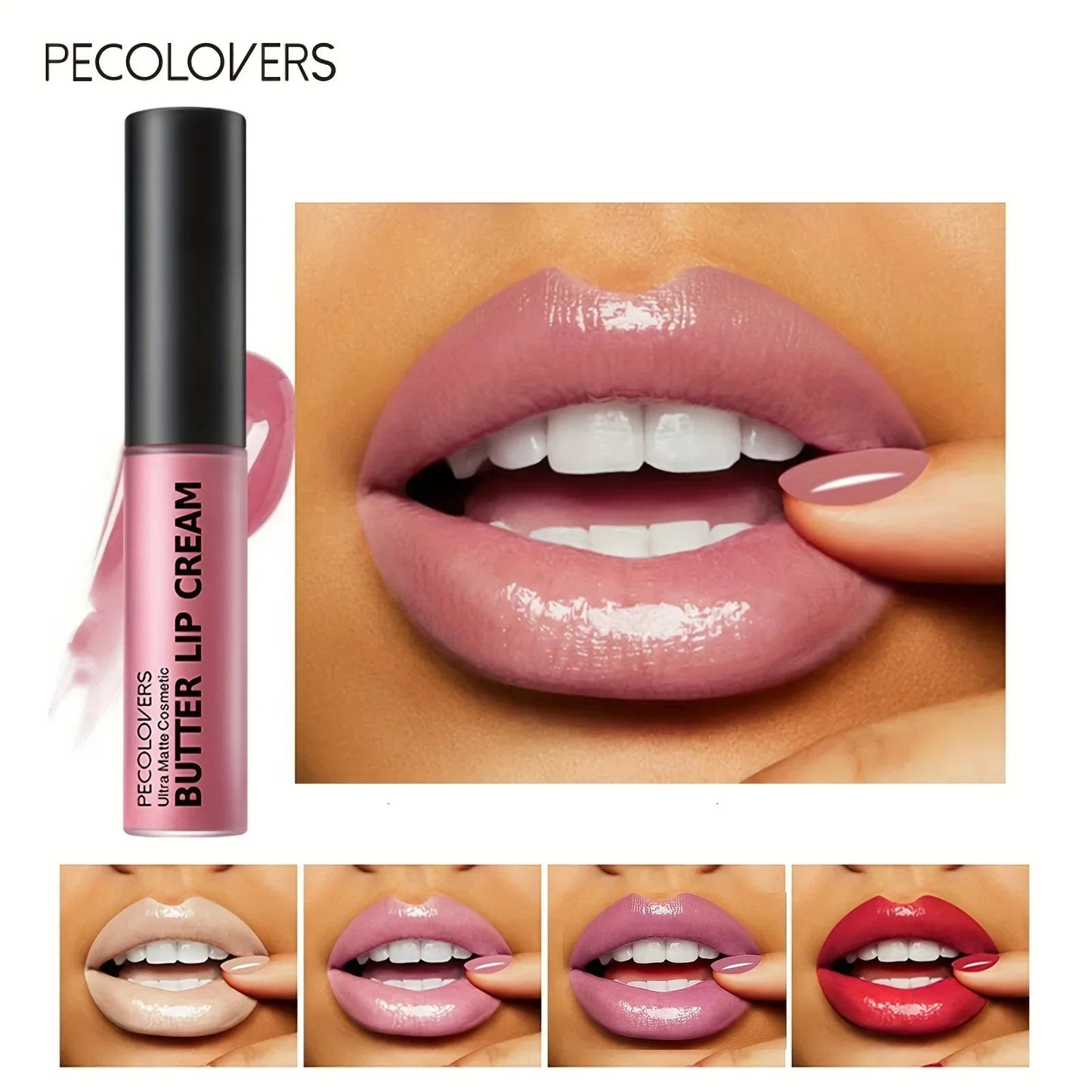 1PC Butter Gloss Non-Sticky Lip Gloss Long Lasting Nude Lip Makeup Hydrating Lip Gloss with Essential Oil Liquid Lipstick Good Vibrations