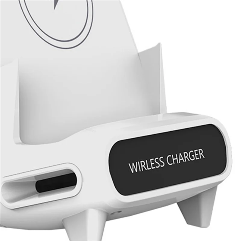 15W Fast Wireless Charger Stand Pad Desktop For PHONE Holder Bracket Charging Station Dock Mount For Mobile White-AB01 Good Vibrations