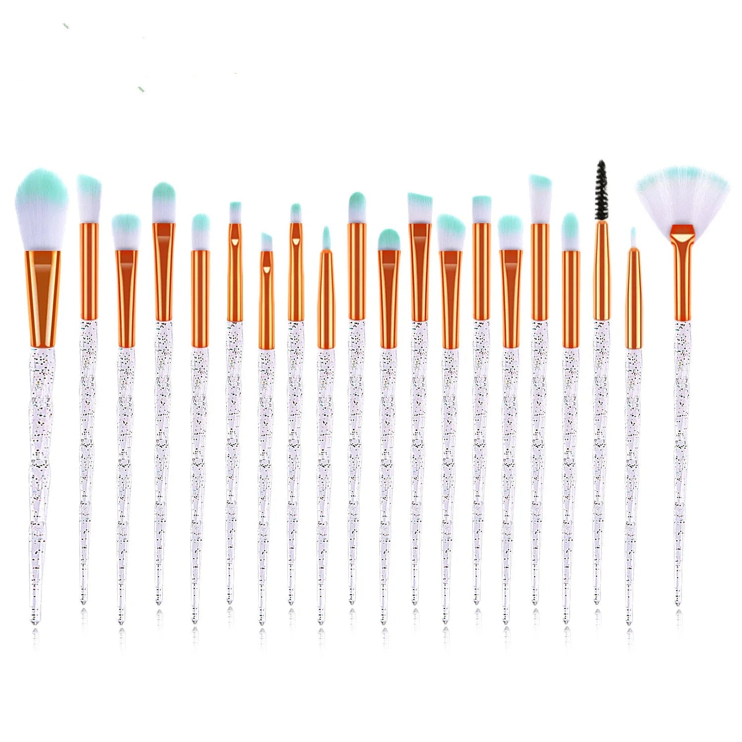 20Pcs Diamond Makeup Brushes Set Powder Foundation Blush Blending Eye shadow Lip Cosmetic Beauty Make Up Brush Pincel Maquiagem Good Vibrations