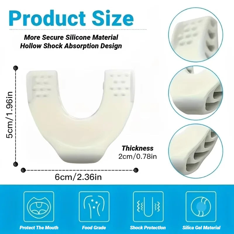 U Shape Facial Jaw Exerciser And Neck Toning Jawline For Men Women Face Muscle Trainin Resistance Double Chin Silicone Exercise Good Vibrations