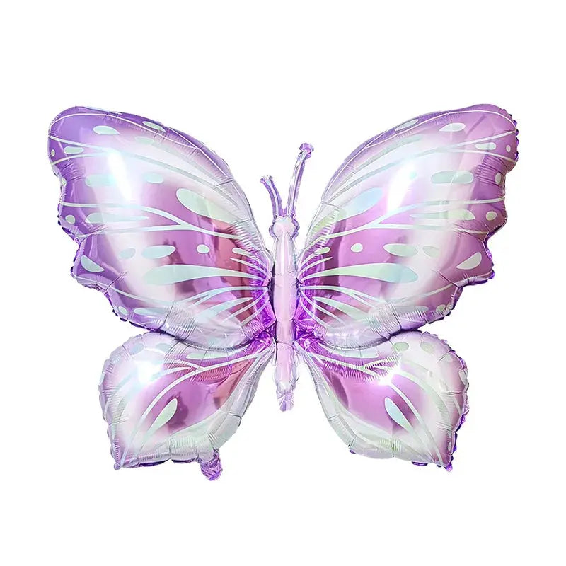 5 Pcs Butterfly Foil Balloons Set Purple Sunflower Set Baby Shower Wedding Romantic Butterfly Theme Birthday Party Decorations Good Vibrations