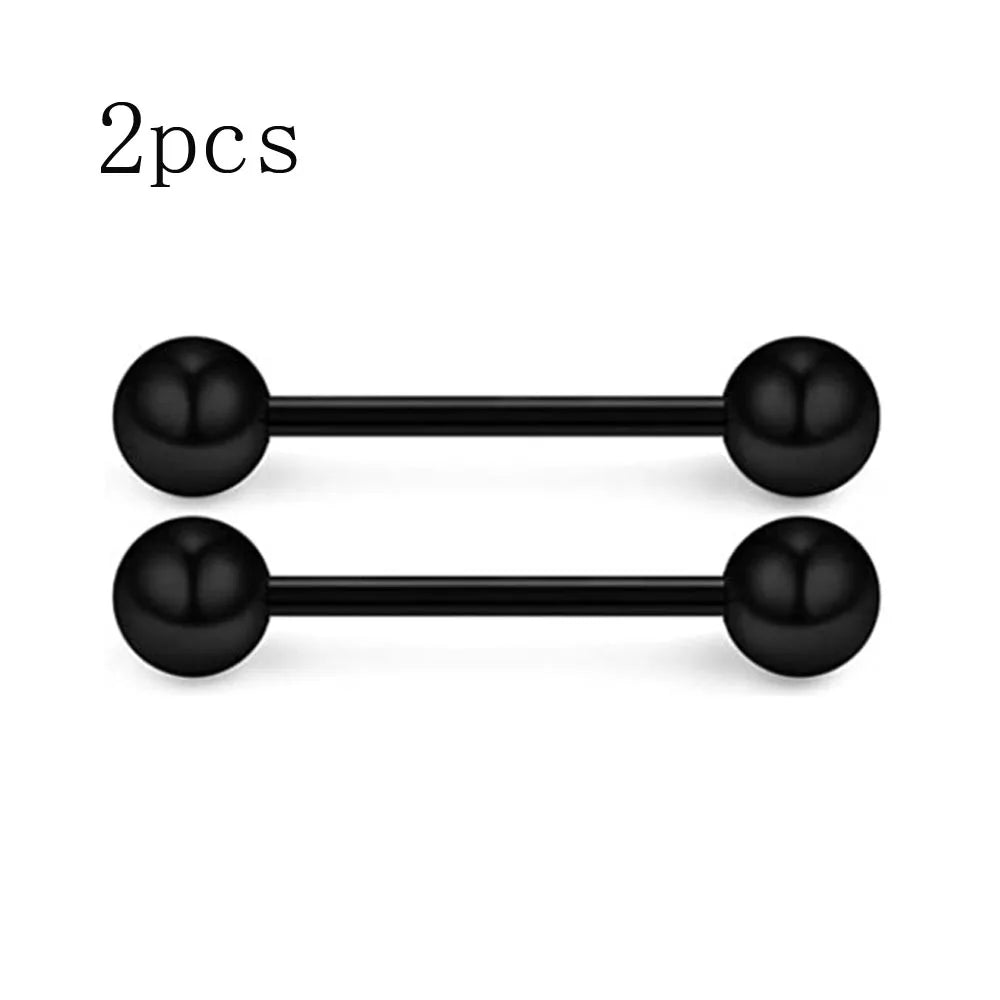 14G Tongue Rings Nipple Rings Surgical Steel Barbell Nipplering Body Piercing Jewelry for Women Men 12MM 14MM 16MM 18MM Bar Leng Good Vibrations Adult Super Store