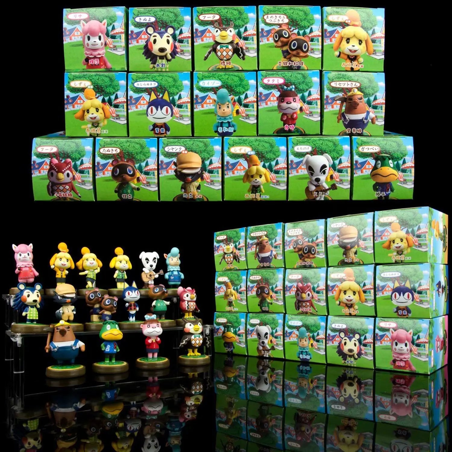 16th Edition Animal Crossing Friends Friendship Family Portrait Figure Set - Shiri Hikari Game Anime Figure Set Good Vibrations