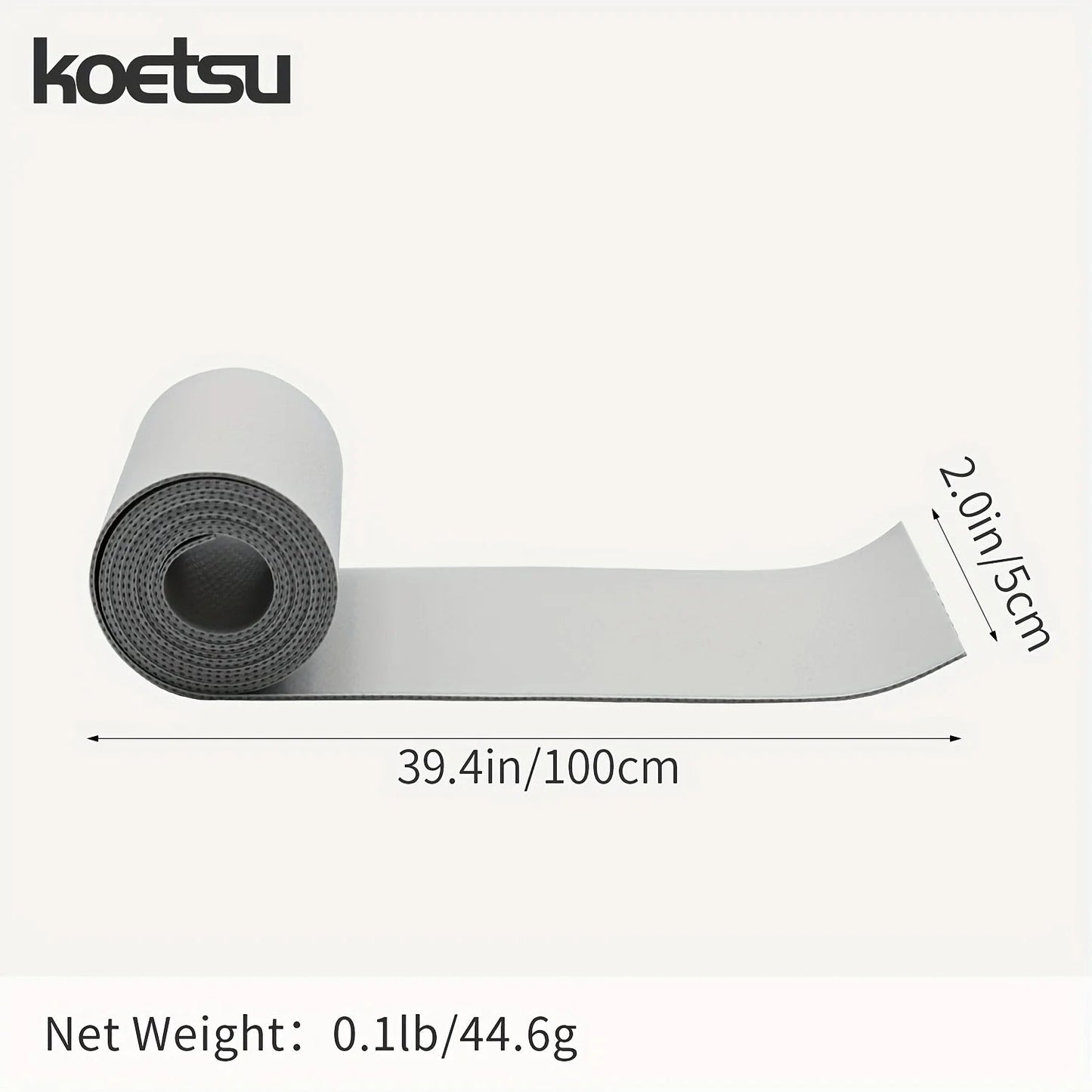 KOETSU Double-Sided PVC Middle Net 0.7mm 2" x 3.94" Kayak Repair Patch, Paddle Board Dinghy and Inflatable Boat Repair Patch Good Vibrations