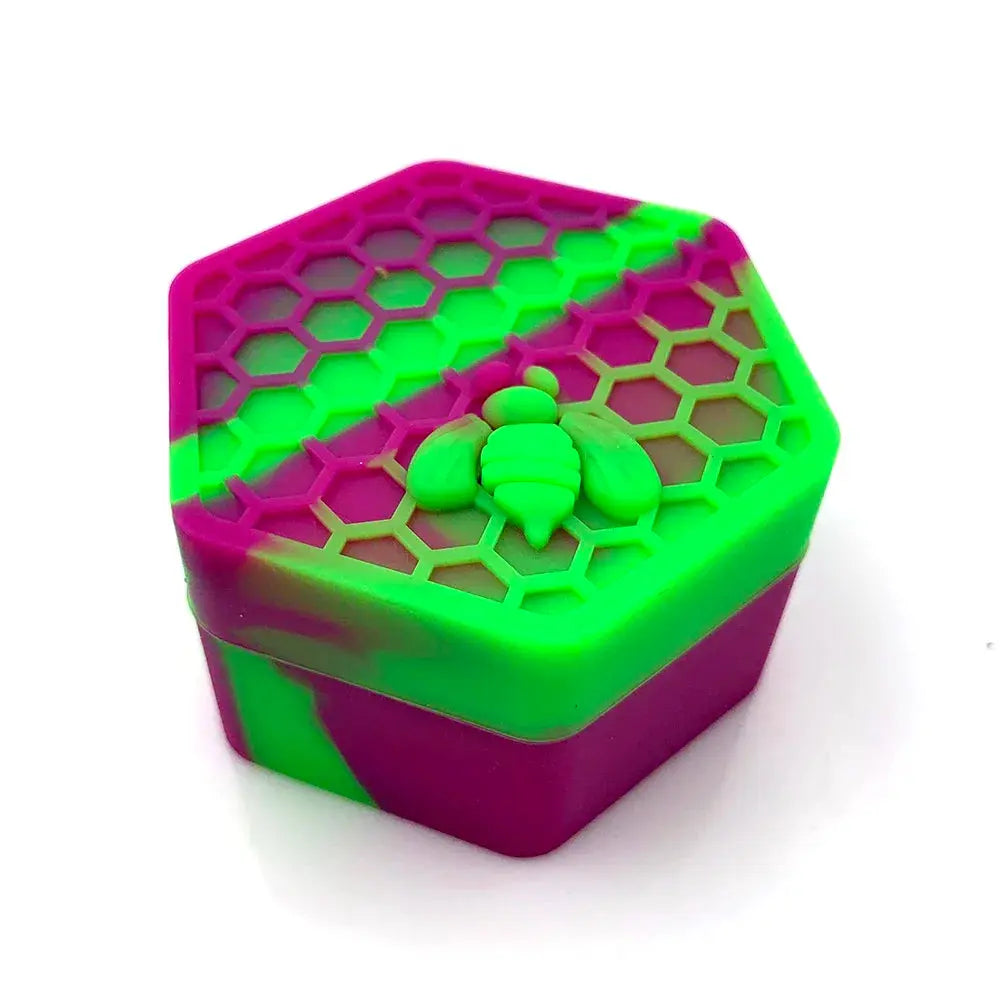 Wax Jar Silicone Box Bee Style for Oil Cream Box Easy To Hold and Carry Herb Container GOOD Vibrations Adult Super Store