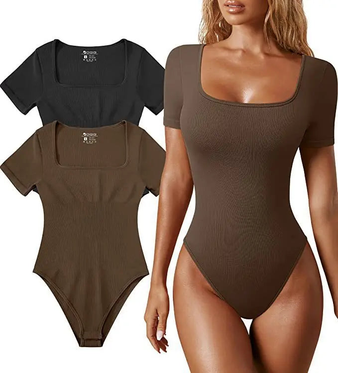 Women Slimming Square Neck Full Body Shaper Bodysuits Waist Trainer Butt Lifter Panties Tummy Control Lingerie Yoga Shapewear Good Vibrations