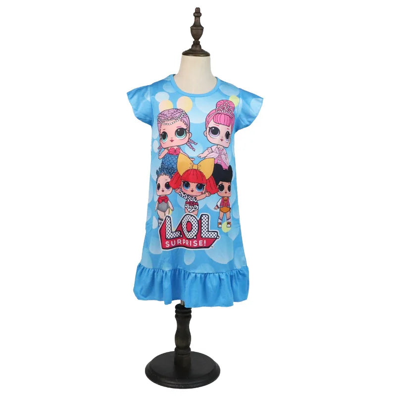 Girls' Dress New Summer Children's Clothing Children's and Girls' Home Clothing Snow White Good Vibrations