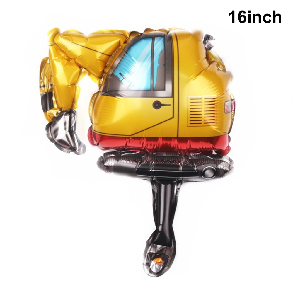 Construction Birthday Cake Decor Dump Truck Excavator Tractor Cupcake Toppers Kids Birthday Baby Shower Party Decors Supplies Good Vibrations