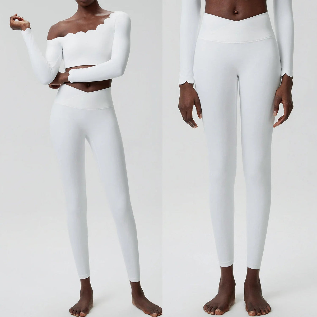 Woman Clothes Sexy Outfits Spring High Waist Women's Clothing Sets Clothing Fitness Solid Color Plus Size Sportswear Woman Gym Good Vibrations