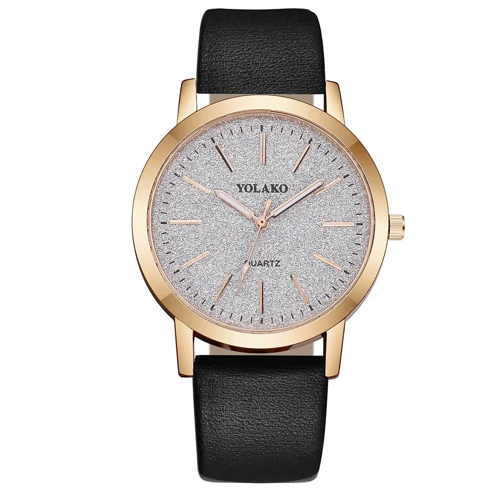 Women Watches Brand Luxury Fashion Ladies Watch Leather Watch Women Female Quartz Wristwatches Montre Femme Reloj Mujer Good Vibrations