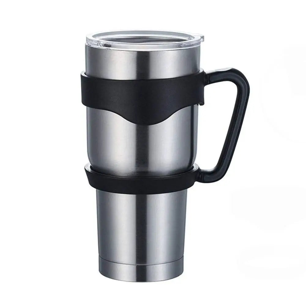 Water Bottle Tumbler Cup Handle for Yetti Rambller 20oz/30Oz Travel Mug Holder Car Vehicle Cup Drink Holder Rack Bottle Holder Good Vibrations Adult Super Store