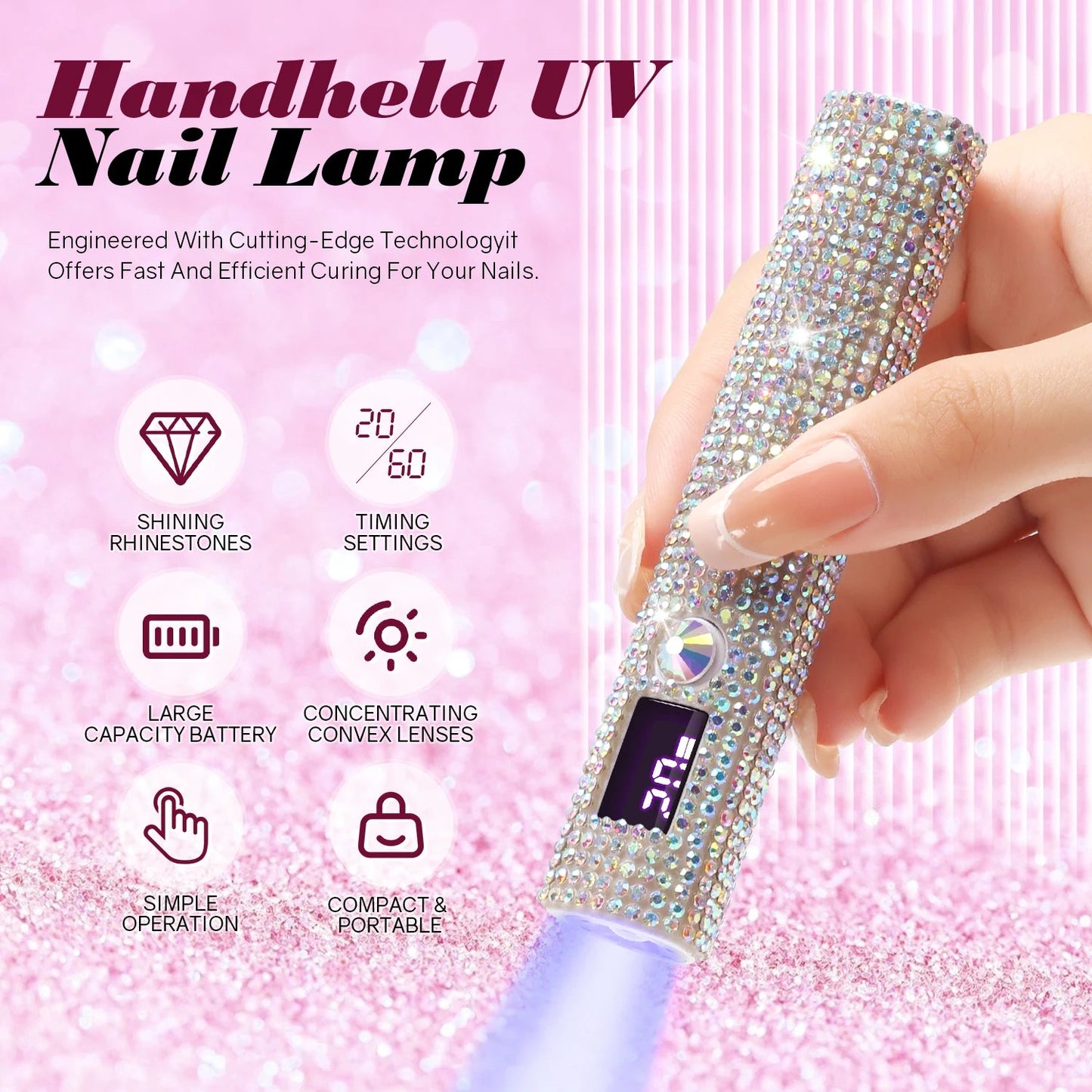 DianaBeauty Handheld Nail Dryer Lamp UV/LED Nail Curing All Gel Polish Nail Art Tool USB Rechargeabl Quick Dry Nail Lamp Good Vibrations Adult Super Store